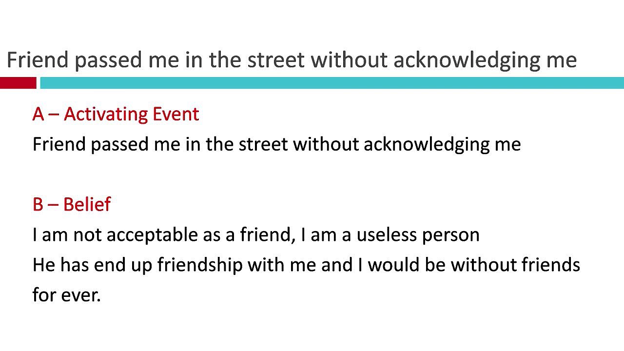 Friend passed me in the street without acknowledging me