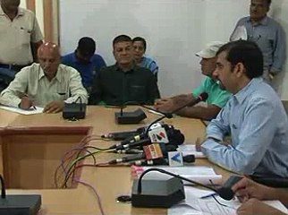 Ahmedabad Press Conference by District Collector on swaraj polls in Gujarat