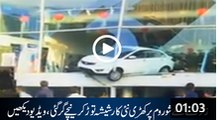 A Car From Showroom Destroyed After Earthquake 26 Oct 2015