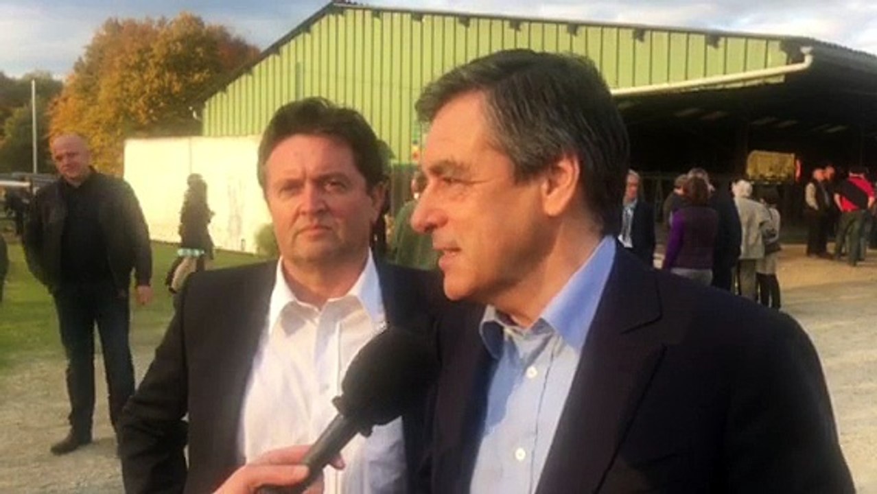 François Fillon en déplacement dans le Limousin