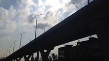Dangerous live Scense of METRO BUS Bridge Rawalpindi during earthquake at 26 Oct 2015