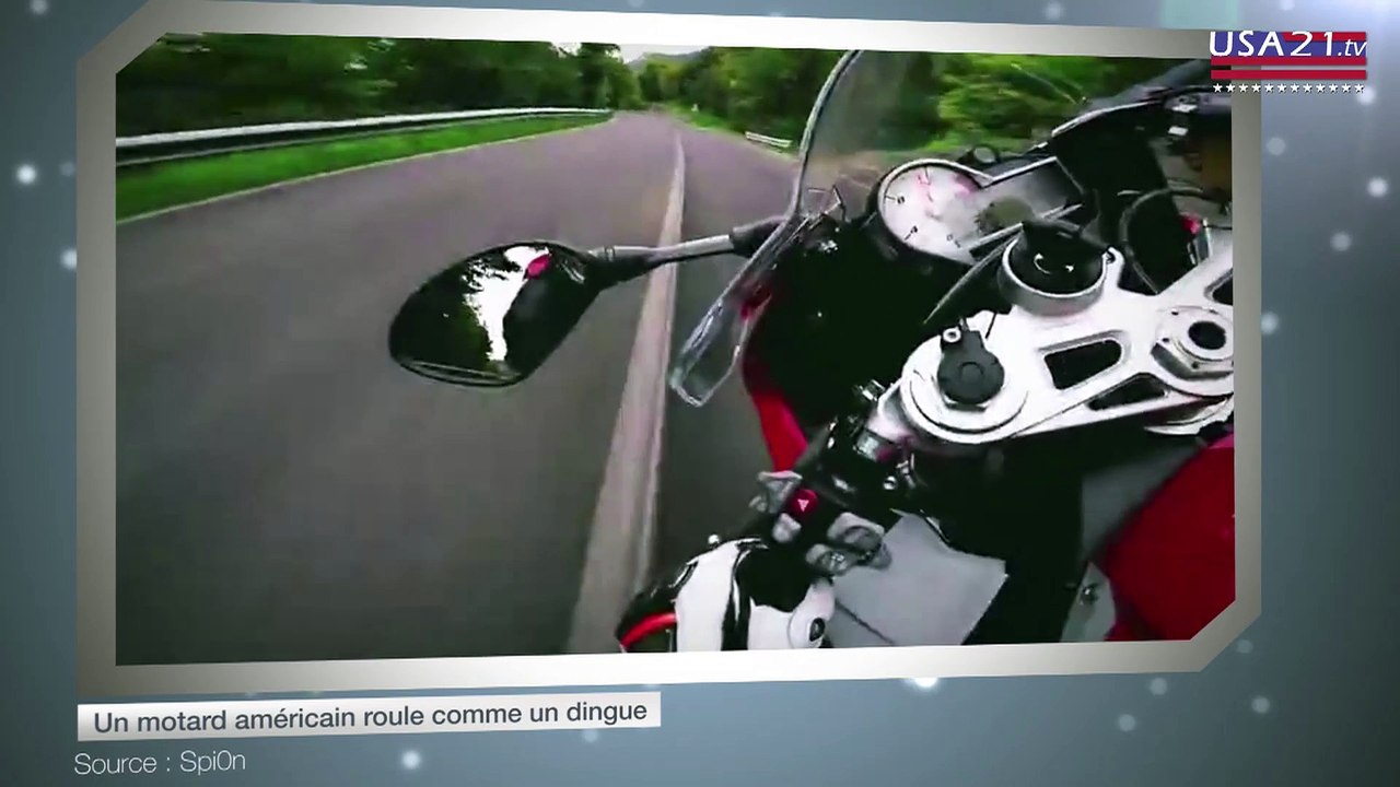 Un motard américain roule comme un fou
