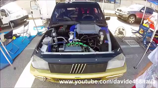 Alguém se lembrou de montar um turbo enorme num panda 1100 vê o resultado!