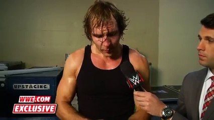 Dean Ambrose welcomes Hell- Raw Fallout, October 12, 2015