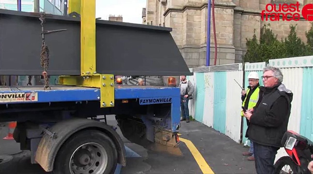 Des poutres géantes pour la future cité des congrès de Rennes