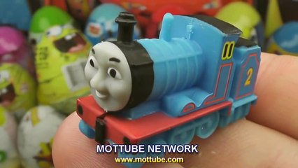 Surprise Eggs Kinder Surprise Spiderman Spongebob Thomas and friends Cars 2