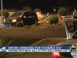 Driver arrested for possible DUI