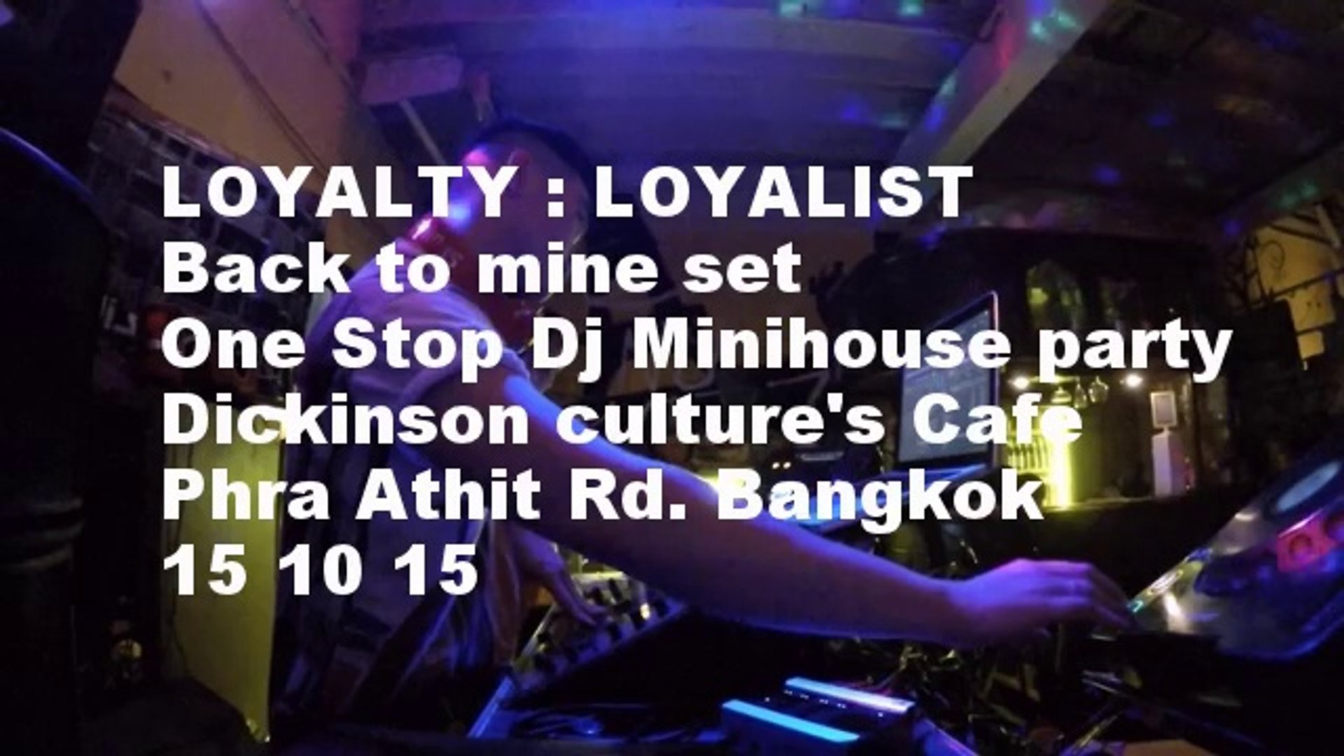 ⁣LOYALTY : LOYALIST Back to mine House & Techno mix set at Dickinson