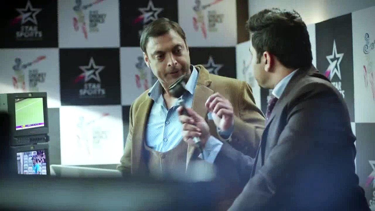 Promo of Shoaib Akhtar and Amitabh Bachchan in commentary for Pakistan Vs India World Cup 2015 match