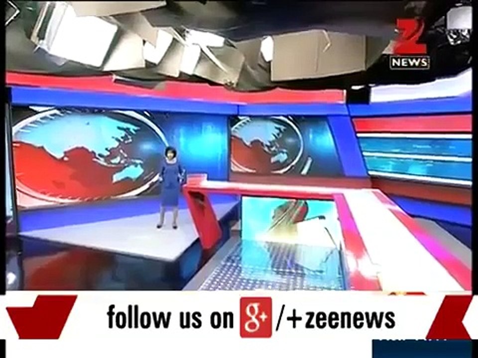 Indian Newscaster Reporting During Live Earthquake
