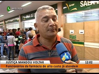 JUSTIÇA MANDOU VOLTAR