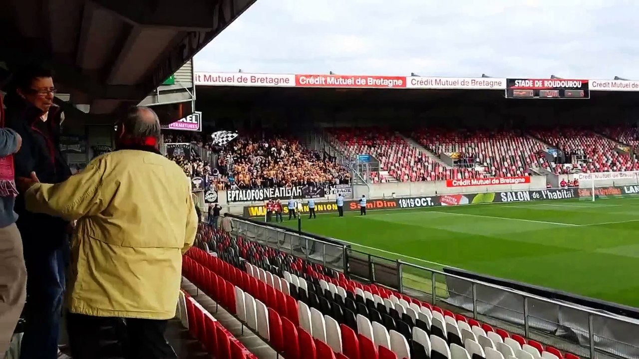 PAOK FANS at Guingamp
