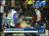 Un muerto y dos heridos deja un accidente en el centro de Quito