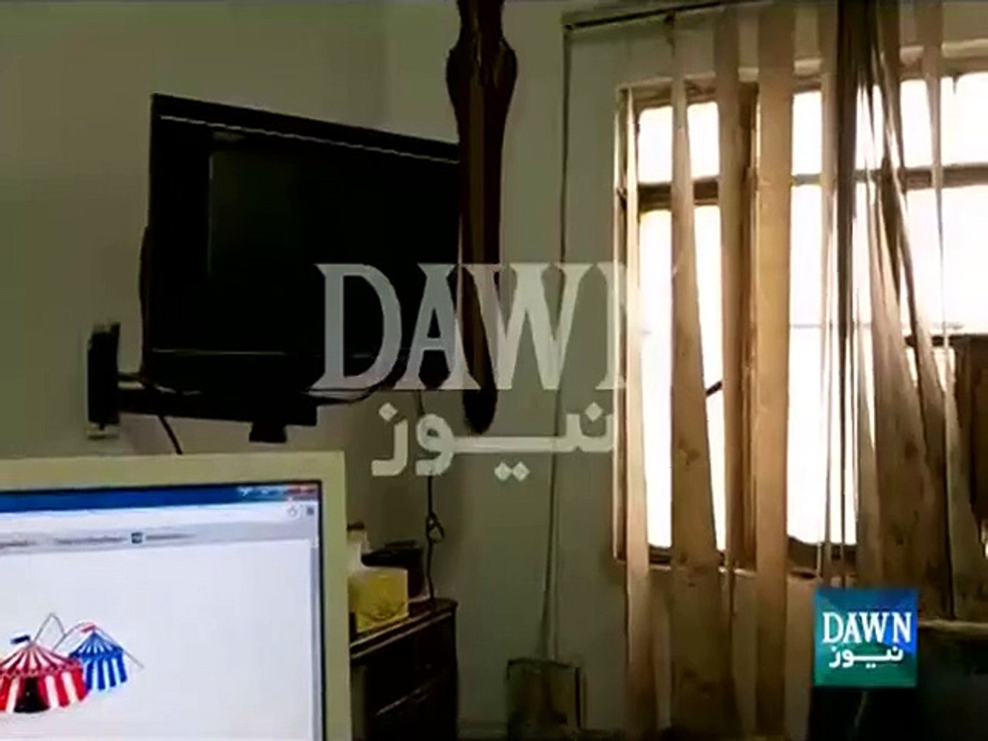 Dawn News Office shaked during earthquake