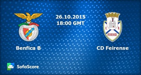 SL Benfica B 1 vs 2 Feirense Resumen Segunda Liga 26 10 2015
