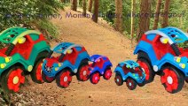 Forest Set Spiderman Finger Family Cartoon Animation Nursery Rhymes Forest VEhicles of Spi