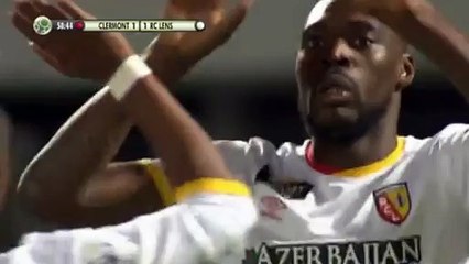 Mehdi Jeannin RED CARD Clermont Foot 1-1 RC Lens 26.10.2015 HD