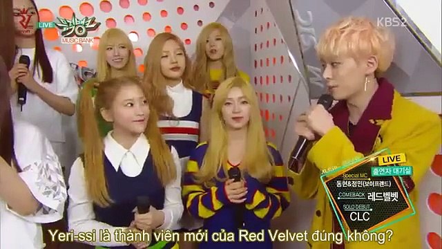 [RVVN][VIETSUB] 150320 Red Velvet @ Music Bank Interview Backstage with CLC