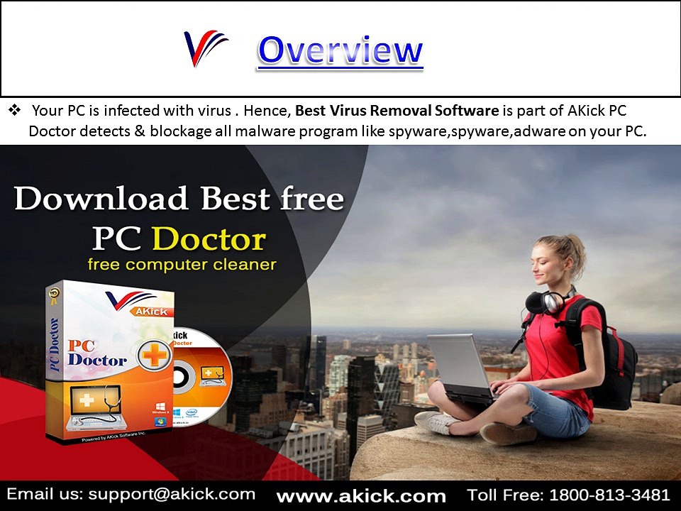Remove Virus with AKick PC Doctor Software Tool