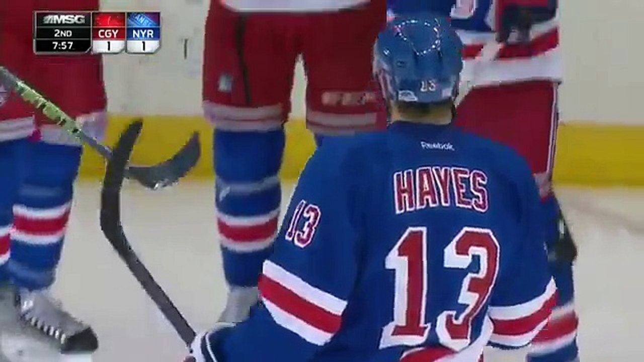 Calgary Flames Vs New York Rangers. October 25, 2015. (HD)