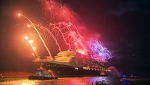 Disney Dream cruise ship arrives at Port Canaveral, Florida