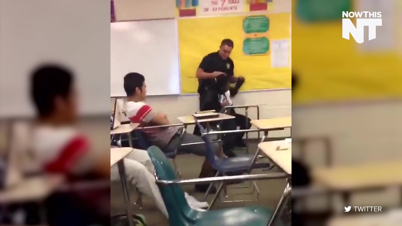 Officer Drags Girl Across Classroom For "Resisting" Arrest