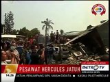 Indonesian military plane crashes in northern Sumatra city of medan; Metro TV Reuters