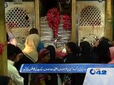 Pedestrian processions heading toward shrine of Bibi Pak Daman