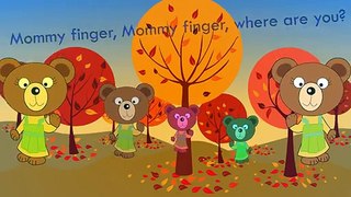 Bear Finger Family Bear Cub Song Daddy Finger Nursery Rhymes Full animated cartoon english