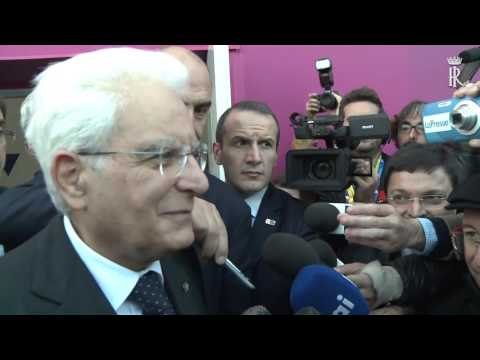 Milano - Dichiarazioni alla Stampa Mattarella, Expo - Assolombarda (26.10.15)