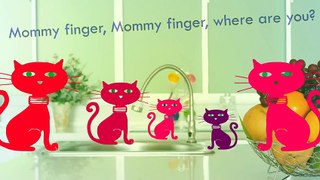 Cat Finger Family Kitten Song Daddy Finger Nursery Rhymes Full animated cartoon english 20