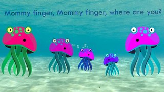 Jellyfish Finger Family Ephyna Song Daddy Finger Nursery Rhymes Full animated cartoon engl
