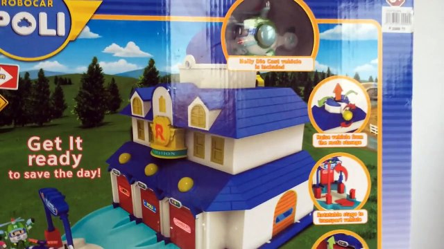 Robocar Poli Rescue Center Headquarters Playset 로보카 폴리 w Roy Amber Helly - Unbox