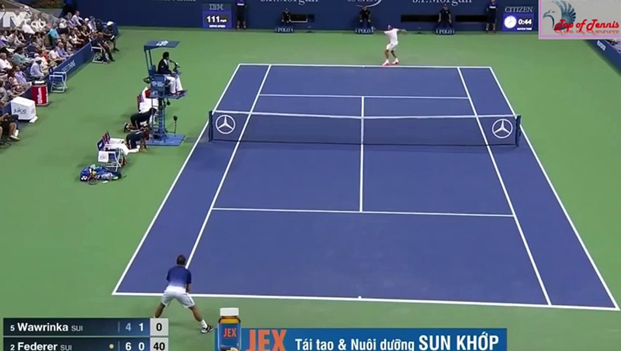 [ Super- cool !] Federer vs Wawrinka US Open 2015 semi-final sequel