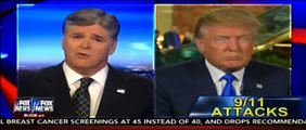 Sean Hannity and Donald Trump talking about Syrian refugees