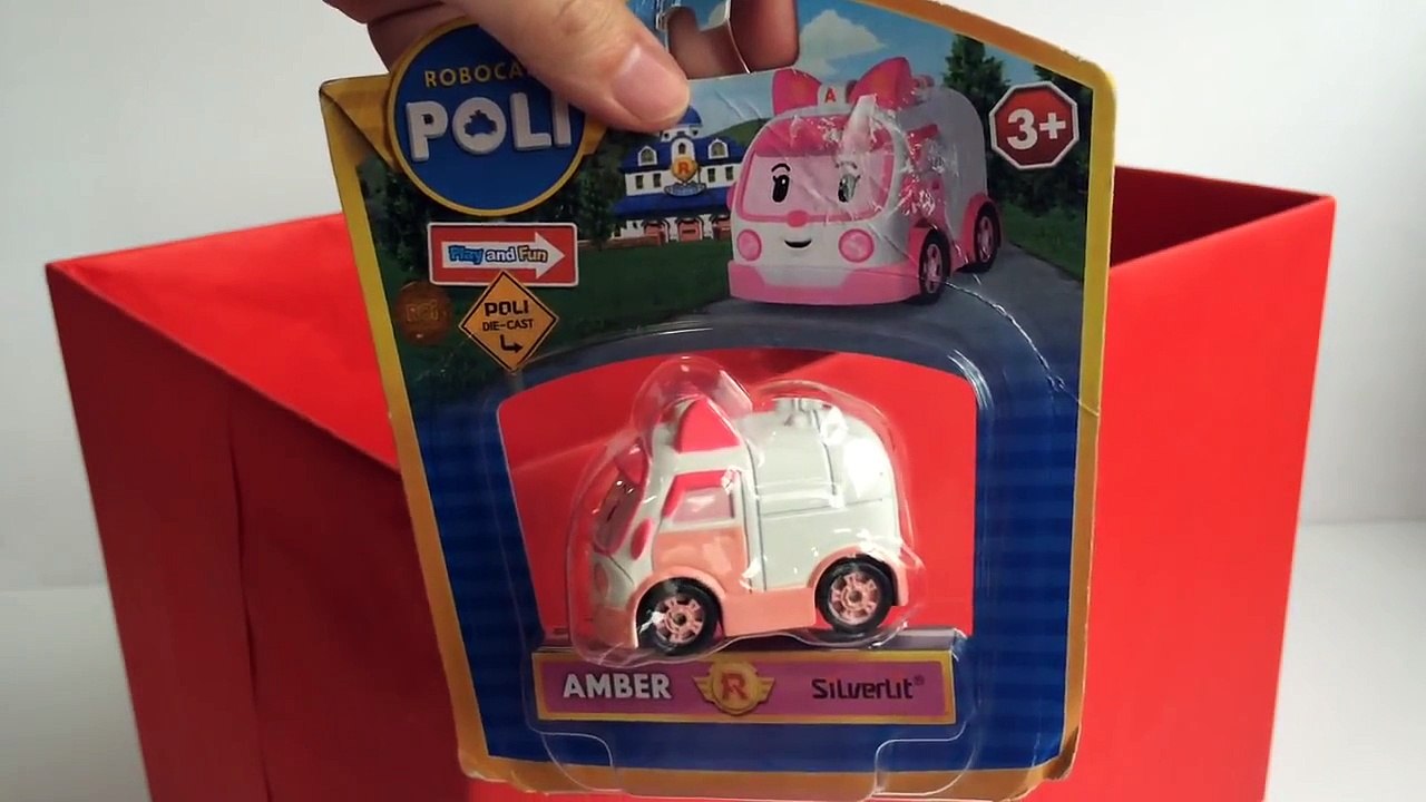Robocar Poli Die Cast Amber 로보카 폴리 엠버 - Unboxing Demo Review