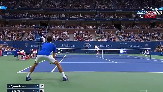 Novak Djokovic vs Roger Federer Highlights US OPEN 2015 FINAL (1)