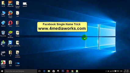 How to make facebook single name id