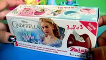 Disney Toys Collection | Cinderella 3D Film Chocolate Surprise Eggs 3-pack Zaini same as Kinder Huevos Sorpresa