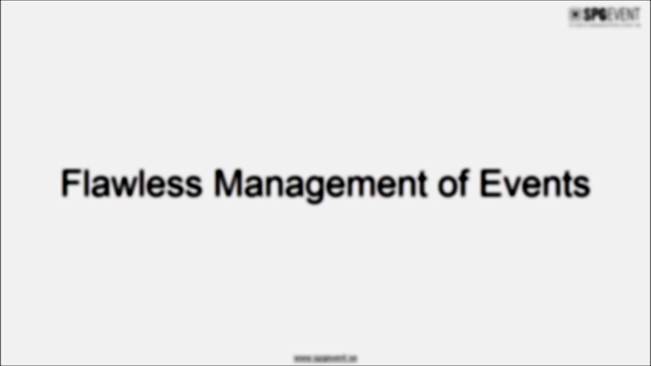 Flawless Management of Event