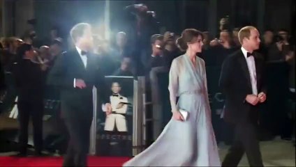 William et Kate à l'avant-première du nouveau James Bond