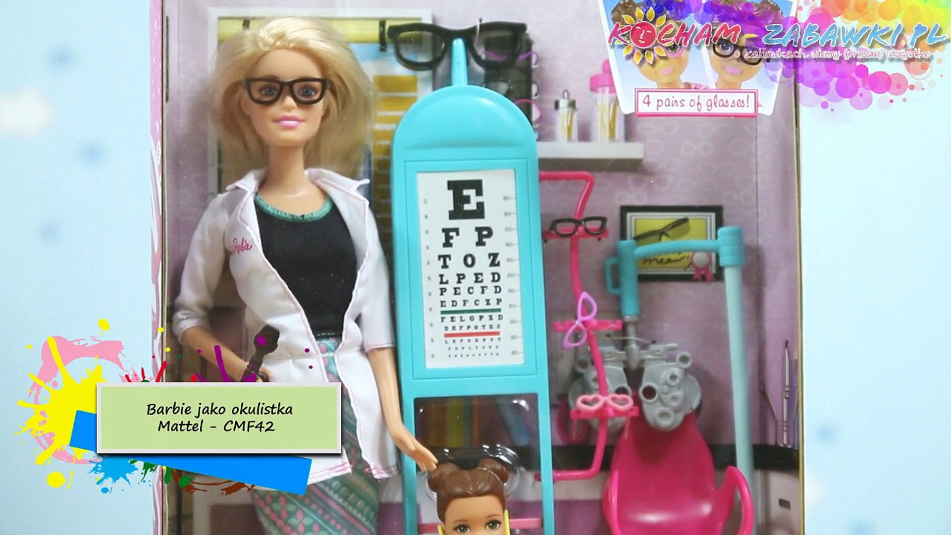 Barbie Careers - Barbie Eye Doctor Doll and Playset / Barbie jako Okulistka  - Mattel - CMF42 - video Dailymotion