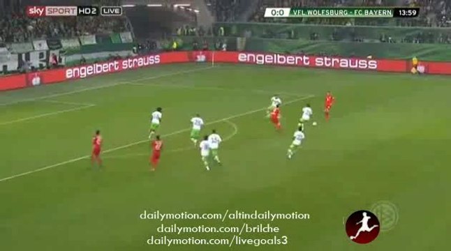 Douglas Costa Fantastic Goal - Wolfsburg 0-1 Bayern - DFB Pokal - 27.10.2015