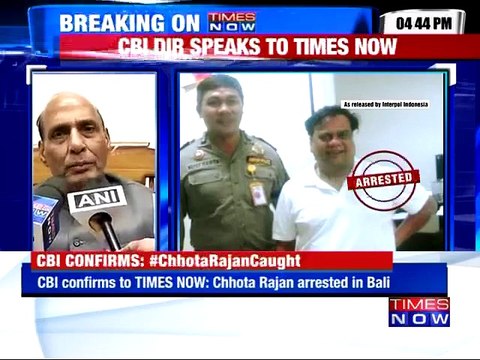 Rajnath Singh confirms Rajan's arrest