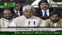 Indian Railway Minister Lalu Prasad Yadav Made Funny English speech