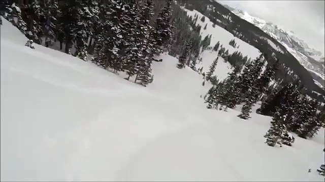 Skier Follows Path Right Off The Mountain Cliff-Entertainment Stuff-by Funny Videos Collection