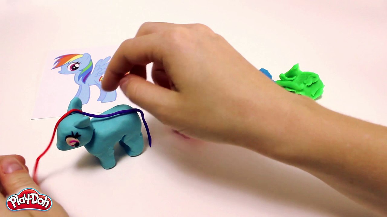 Rainbow Dash en pâte à modeler (Hellokids)