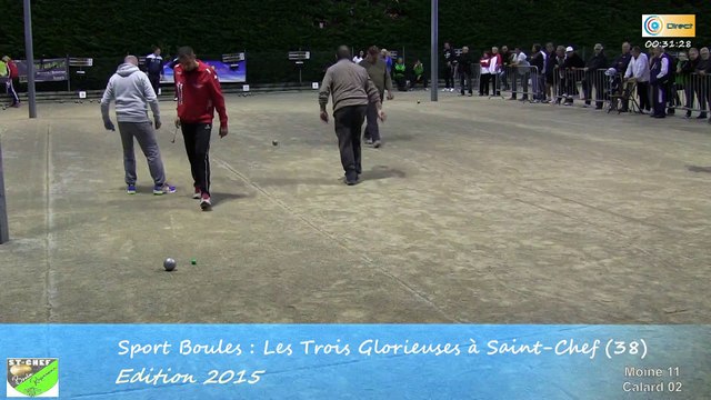Mène 9, Finale G. Poulet contre L. Corgier, Sport Boules, Saint-Chef 2015