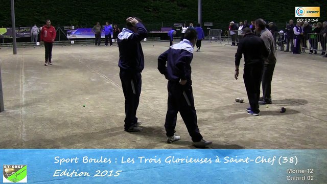Mène 12, Finale G. Poulet contre L. Corgier, Sport Boules, Saint-Chef 2015