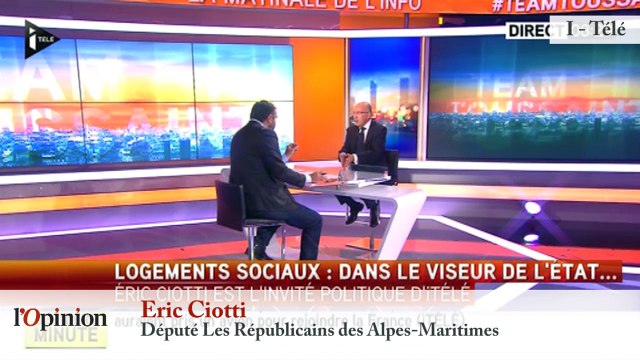 TextO’ : Logement social - Eric Ciotti : « Je dis au gouvernement qu'on n'est plus en Union soviétique »